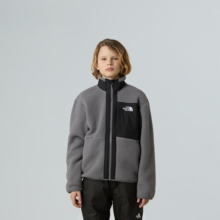 The North Face Yumiori-fleecejas Met Volledige Rits Voor Jongens Smoked Pearl-tnf Black male