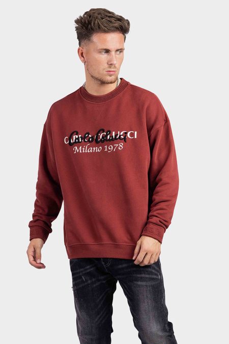Carlo Colucci C5334 79 Sweater Heren Rood - Maat XXL - Kleur: Rood | Soccerfanshop