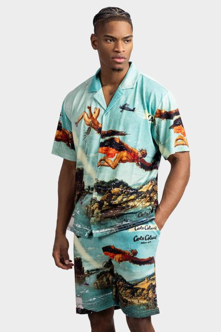 Carlo Colucci C6040 171 Blouse Heren Blauw - Maat XL - Kleur: Blauw | Soccerfanshop