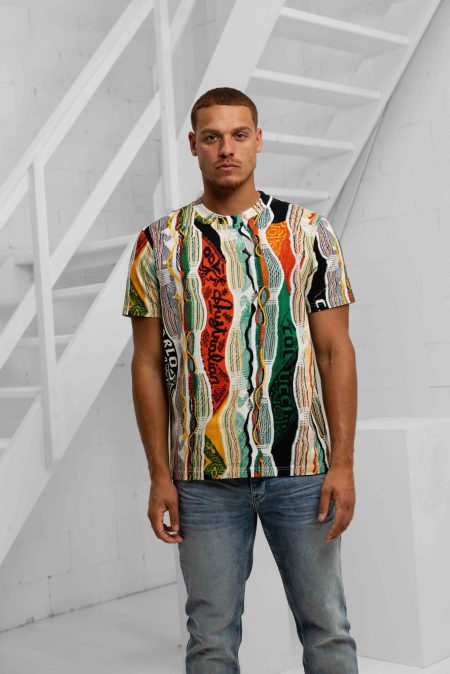 Carlo Colucci X Australian C3378 592 T-Shirt Heren - Maat XXL - Kleur: Multicolour | Soccerfanshop