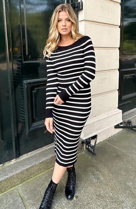 Co-ord Stripe Zwart