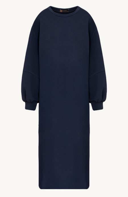 Comfy Oversized Sweater Dress Marine