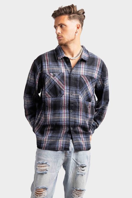Couture Club Check Shirt Heren Blauw - Maat XXL - Kleur: RoodWitBlauw | Soccerfanshop
