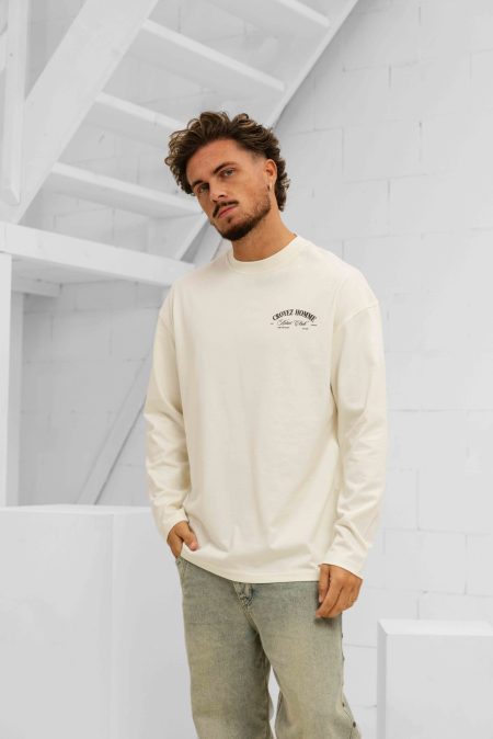 Croyez Artist Club Longsleeve T-Shirt Heren Gebroken Wit - Maat XL - Kleur: Gebroken Wit | Soccerfanshop