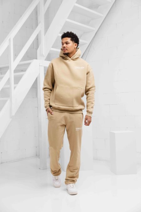 Croyez Atelier Trainingspak Heren Beige - Maat M - Kleur: Beige | Soccerfanshop