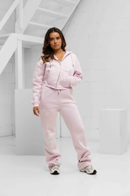 Croyez Flower Trainingspak Dames Roze - Maat XL - Kleur: Roze | Soccerfanshop