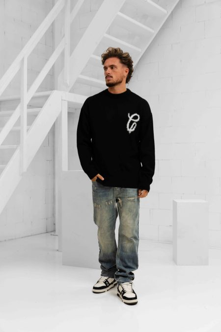 Croyez Fluffy Essence Knit Sweater Heren Zwart - Maat XL - Kleur: Zwart | Soccerfanshop