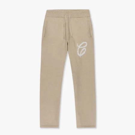 Croyez Fluffy Essence Knit Sweatpants Heren Beige - Maat M - Kleur: Sand | Soccerfanshop