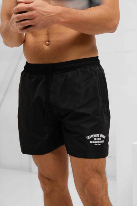 Croyez Fraternité Zwembroek Heren Zwart/Wit - Maat XL - Kleur: WitZwart | Soccerfanshop