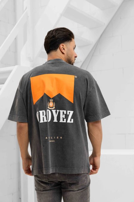 Croyez Fumes Amalfi T-Shirt Heren Donkergrijs - Maat XL - Kleur: Donkergrijs | Soccerfanshop