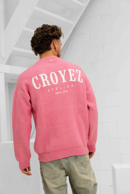 Croyez Gallery Knit Sweater Heren Roze - Maat L - Kleur: Roze | Soccerfanshop