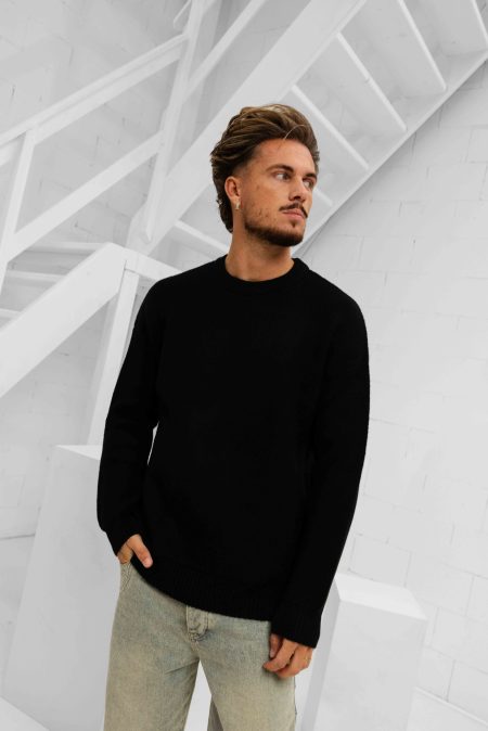 Croyez Gallery Knit Sweater Heren Zwart - Maat L - Kleur: Zwart | Soccerfanshop