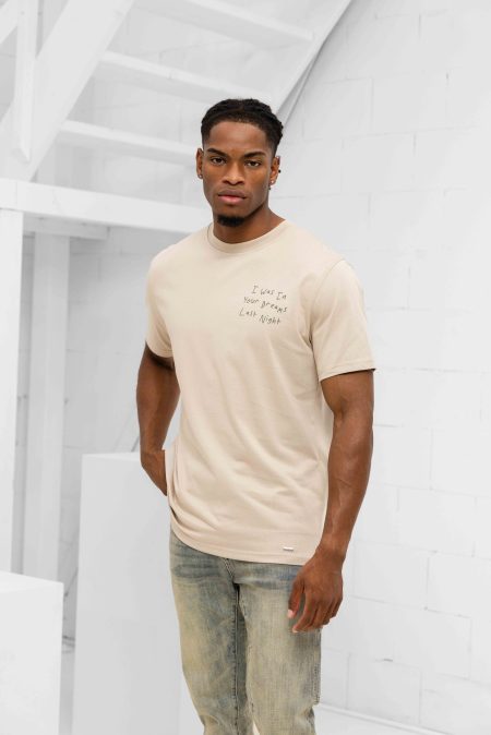 Croyez In Your Dreams T-Shirt Heren Beige - Maat XL - Kleur: Beige | Soccerfanshop