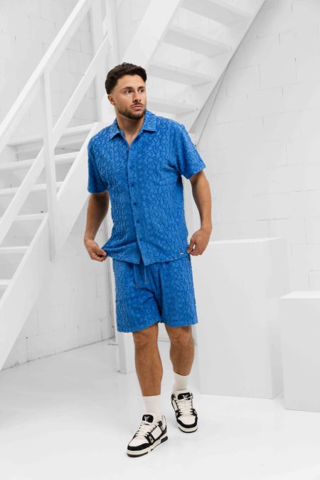 Croyez Monogram Towelling Zomerset Heren Blauw - Maat XL - Kleur: Blauw | Soccerfanshop