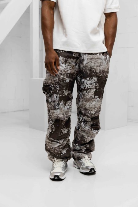 Croyez Parachute Ripstop Broek Heren Zwart/Grijs - Maat M - Kleur: ZwartGrijs | Soccerfanshop