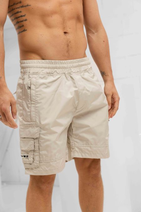 Croyez Parachute Ripstop Korte Broek Heren Beige - Maat M - Kleur: Beige | Soccerfanshop