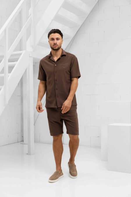 Croyez Ribbed Zomerset Heren Bruin - Maat M - Kleur: Bruin | Soccerfanshop