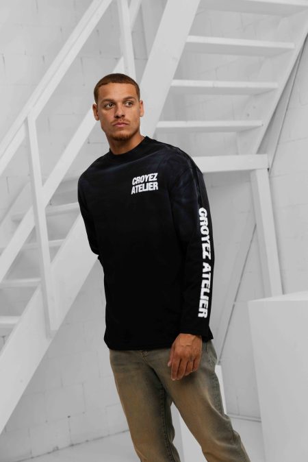 Croyez Sprayed Atelier Longsleeve T-Shirt Heren Zwart - Maat L - Kleur: Zwart | Soccerfanshop