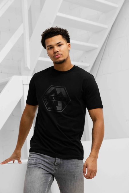 Cruyff Montserrat Acro T-Shirt Heren Zwart - Maat XXL - Kleur: Zwart | Soccerfanshop