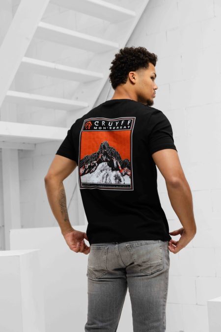 Cruyff Montserrat Aster T-Shirt Heren Zwart - Maat XXL - Kleur: Zwart | Soccerfanshop