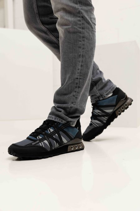 Cruyff Montserrat Interlace Hex-Tech Sneakers Heren Donkerblauw - Maat 45 - Kleur: Donkerblauw | Soccerfanshop