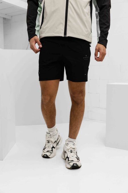 Cruyff Montserrat Vortis 7&apos; Korte Broek Heren Zwart - Maat XXL - Kleur: Zwart | Soccerfanshop