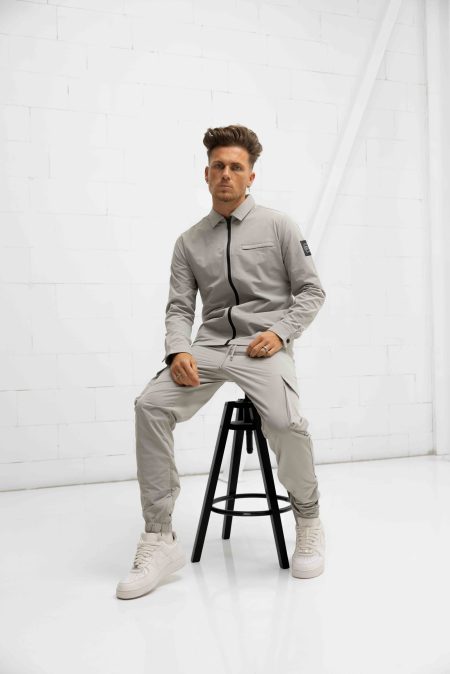 Cruyff Papery Trainingspak Heren Grijs - Maat L - Kleur: Grijs | Soccerfanshop