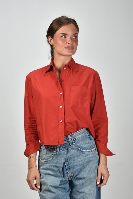 Academia blouse Mia 75DT1-320 rosso unito tinto capo