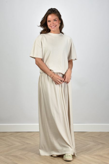 Extreme Cashmere t-shirt Rik 269 chalk