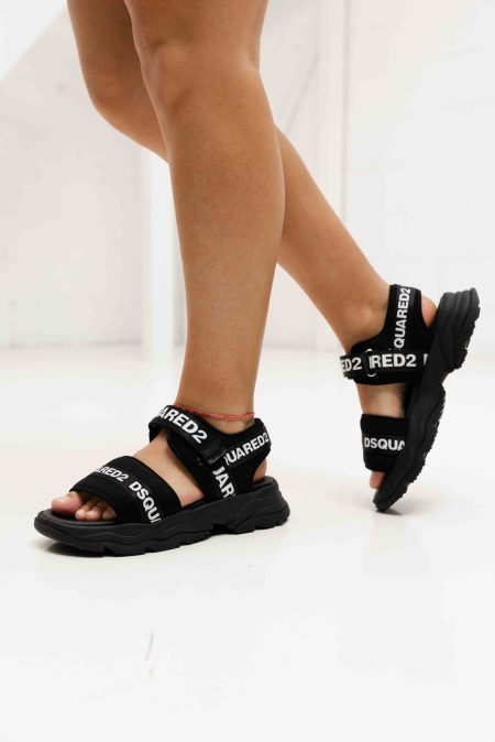 Dsquared2 80179 01 Sandalen Dames Zwart - Maat 40 - Kleur: WitZwart | Soccerfanshop