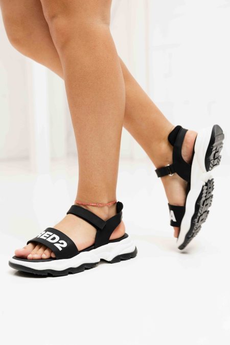 Dsquared2 80178 02 Sandalen Dames Zwart - Maat 39 - Kleur: WitZwart | Soccerfanshop