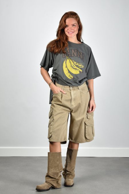 Denimist short Kelby DSWD125-D656A worn khaki