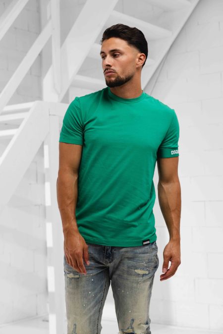 Dsquared2 Round Neck T-Shirt Heren Groen - Maat M - Kleur: Groen | Soccerfanshop