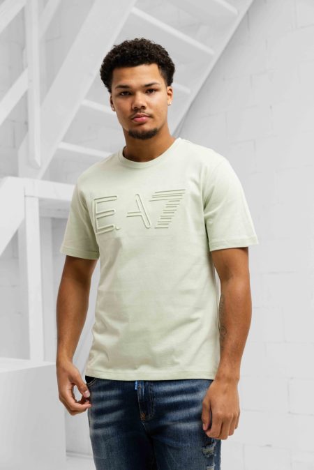 EA7 Emporio Armani 7M000149 T-Shirt Heren Lichtgroen - Maat XXL - Kleur: Lichtgroen | Soccerfanshop