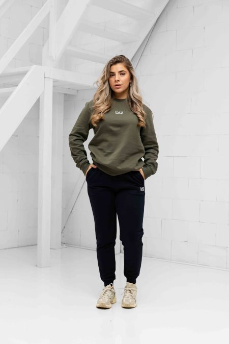 EA7 Emporio Armani 8NPV66 Trainingspak Dames Groen/Donkerblauw - Maat XS - Kleur: DonkerblauwGroen | Soccerfanshop