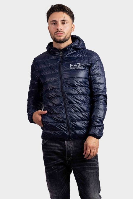 EA7 Emporio Armani Down Jacket Heren Donkerblauw - Maat XXL - Kleur: Donkerblauw | Soccerfanshop