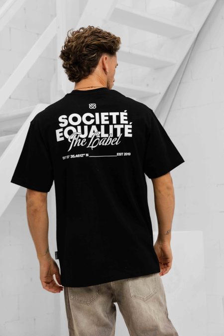 Equalité Societé T-Shirt Heren Zwart - Maat XL - Kleur: Zwart | Soccerfanshop
