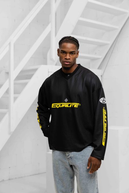 Equalité Arena Longsleeve Jersey Heren Zwart - Maat XL - Kleur: Zwart | Soccerfanshop