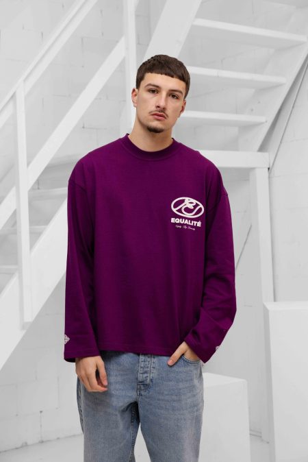 Equalité Arid Longsleeve T-Shirt Heren Paars - Maat XL - Kleur: WitPaars | Soccerfanshop