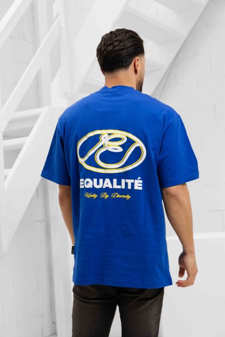 Equalité Arid Oversized T-Shirt Heren Blauw - Maat M - Kleur: WitGeelBlauw | Soccerfanshop