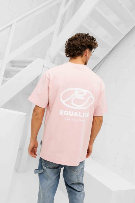 Equalité Arid Oversized T-Shirt Heren Roze - Maat XL - Kleur: WitRoze | Soccerfanshop