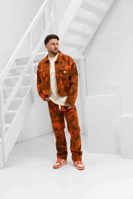 Equalité Camo Cargo Set Heren Oranje - Maat L - Kleur: Oranje | Soccerfanshop