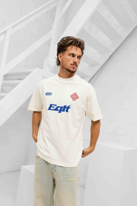 Equalité Jersey Boxy T-Shirt Heren Gebroken Wit - Maat L - Kleur: Gebroken Wit | Soccerfanshop