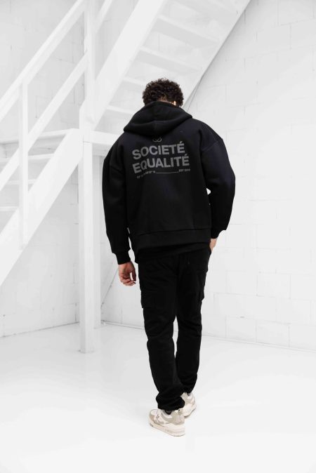 Equalité Societe Full Zip Hoodie Heren Zwart - Maat M - Kleur: Zwart | Soccerfanshop