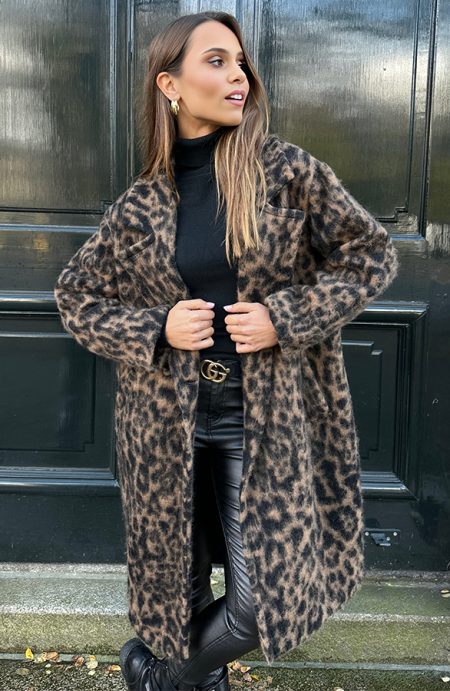 Exclusive Oversized Coat Leopard
