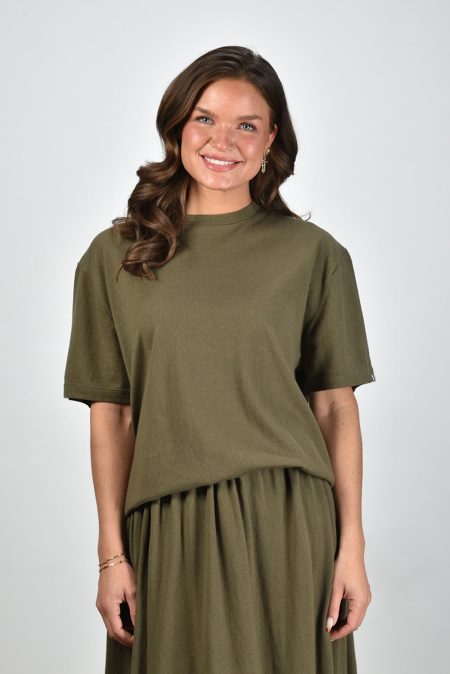 Extreme Cashmere t-shirt Rik 269 army