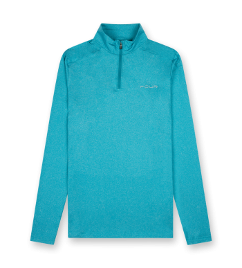 Sportswear Half Zip Melange Ocean Blue - XL