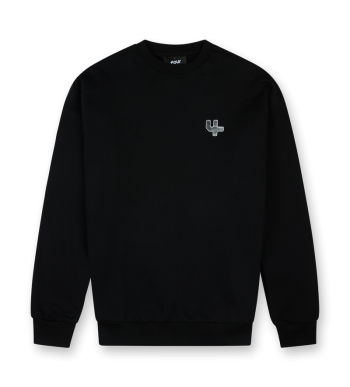 Outline Logo Crewneck Black - XL