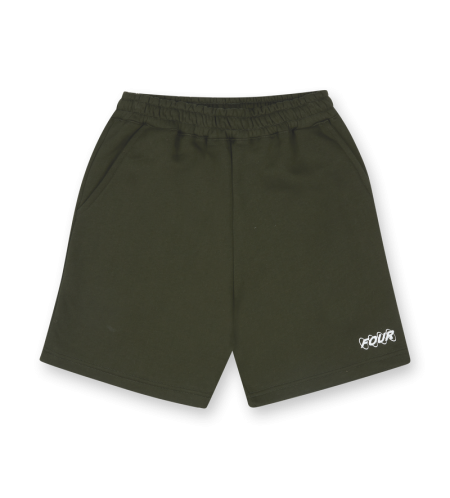 Circles Logo Shorts Army Green - XS