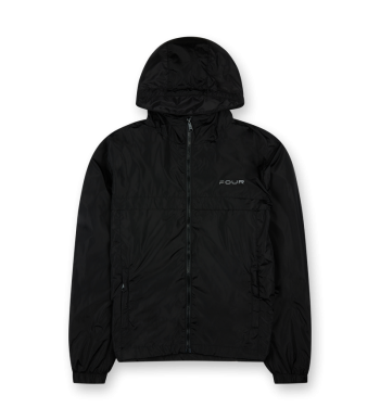 Sport Windbreaker Nylon Jacket Black - XL